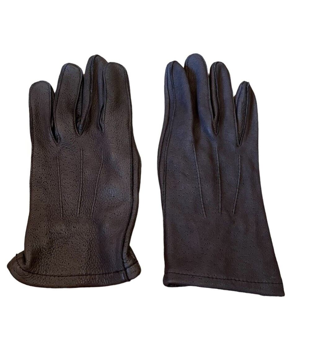 Gloves Native Deerskin Leather Mens Size S Brown Driver Style Soft